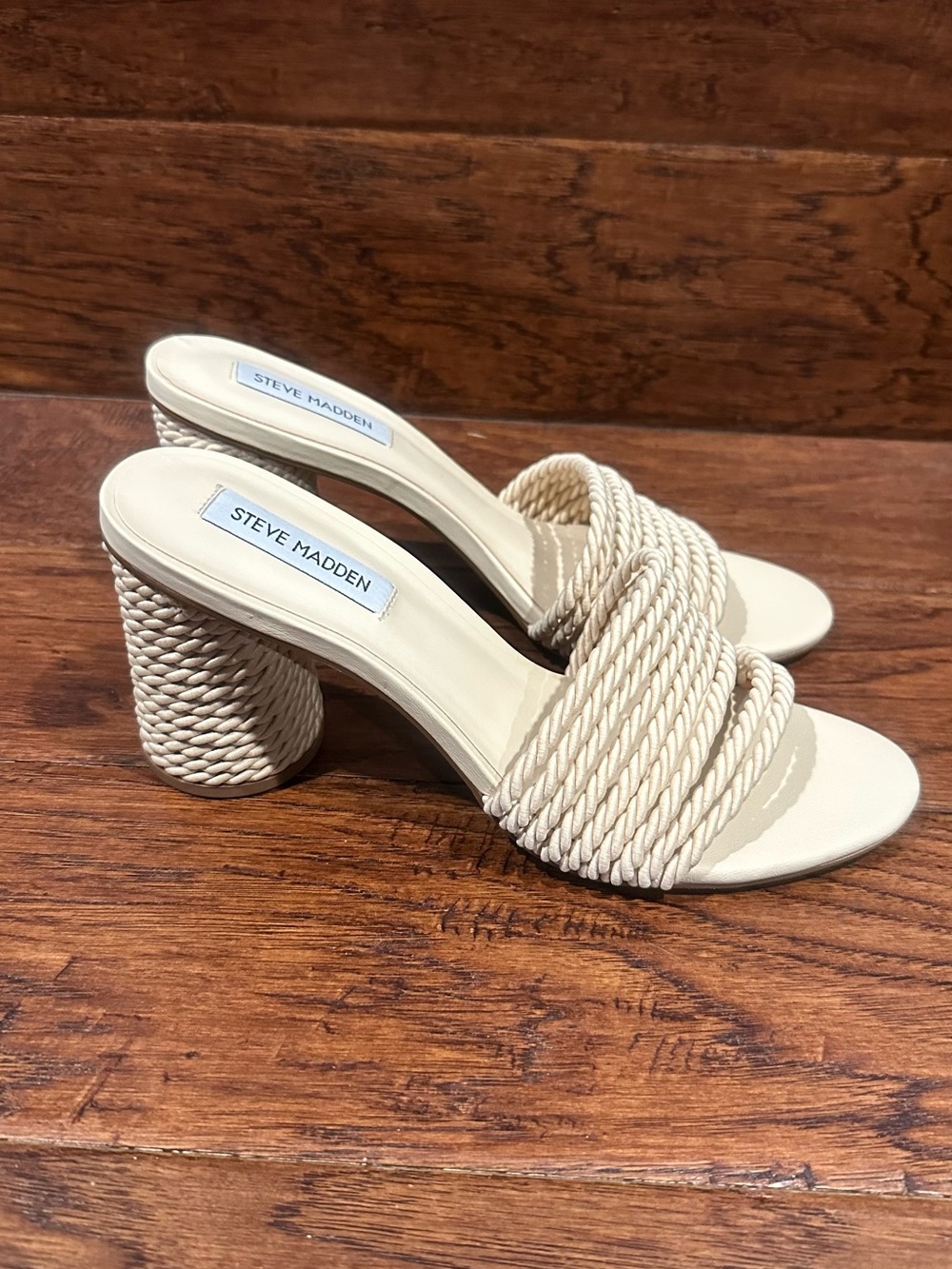 Steve Madden Jolina Braided Rope Block Heels